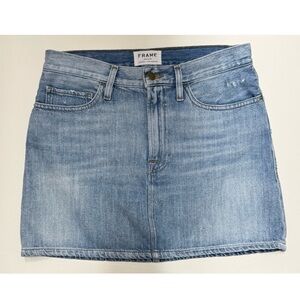 Frame Denim Blue Mini Skirt Casual